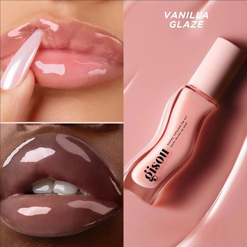 Gisou New Autumn Winter Limited Edition Long-lasting Moisturizing Lip Oil Gloss Care Lips Plumping Exfoliating Milky Mocha Gloss
