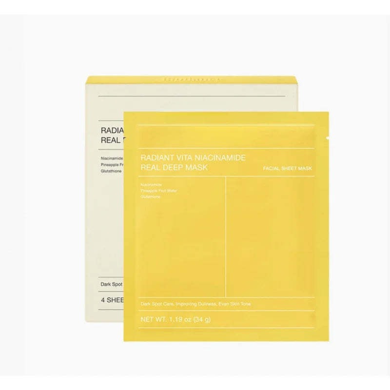 Korean Skincare Collagen/Refreshing Sea Kelp/Vita Niacinamide/Hydro Cera-Nol Real Deep Mask,Hydrating Overnight Face Masks 4pcs